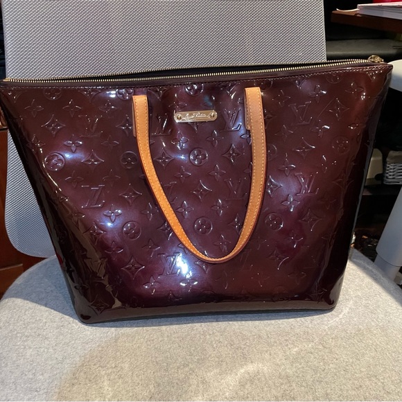 Louis Vuitton amarante GM bellevue patent lesther tote - Picture 1 of 8